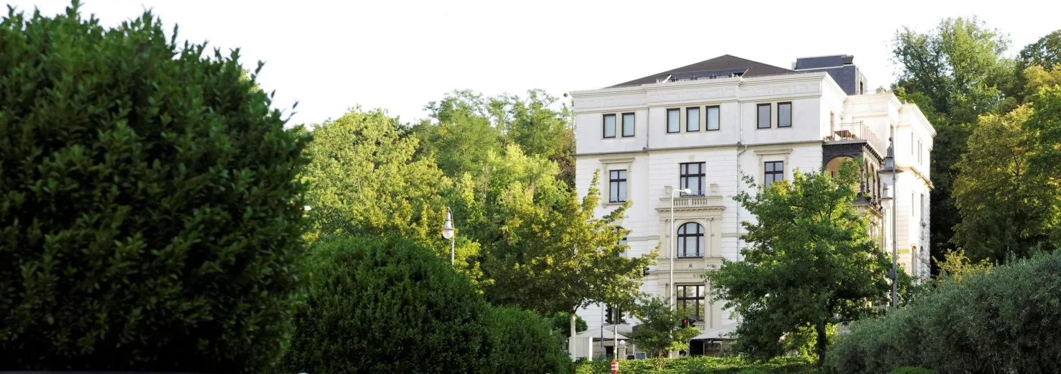 Die Terrasse des Si Ristorante in Wiesbaden
